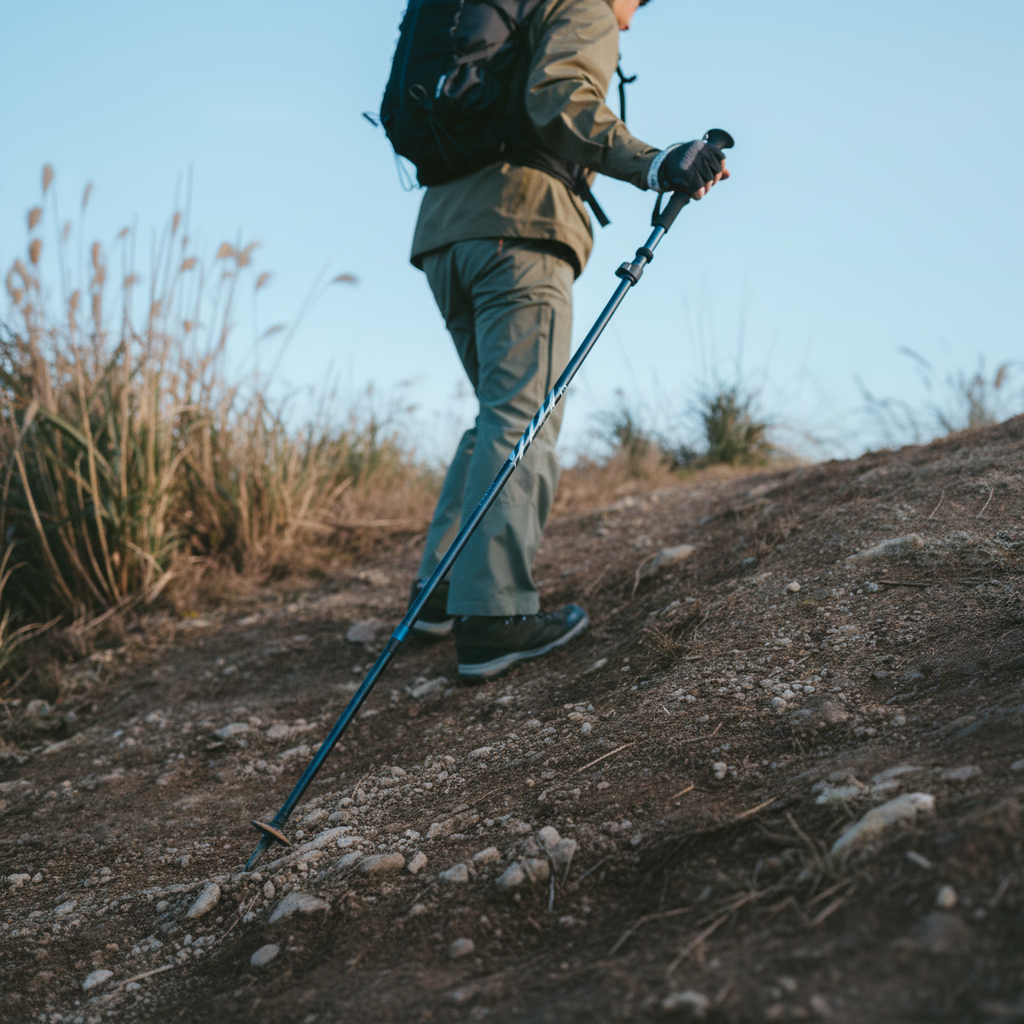 Naturehike hliníkove skládací hole Gale pár 468g - modrá